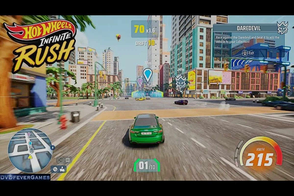 HOT WHEELS Infinite Rush クイックレース：全6モード