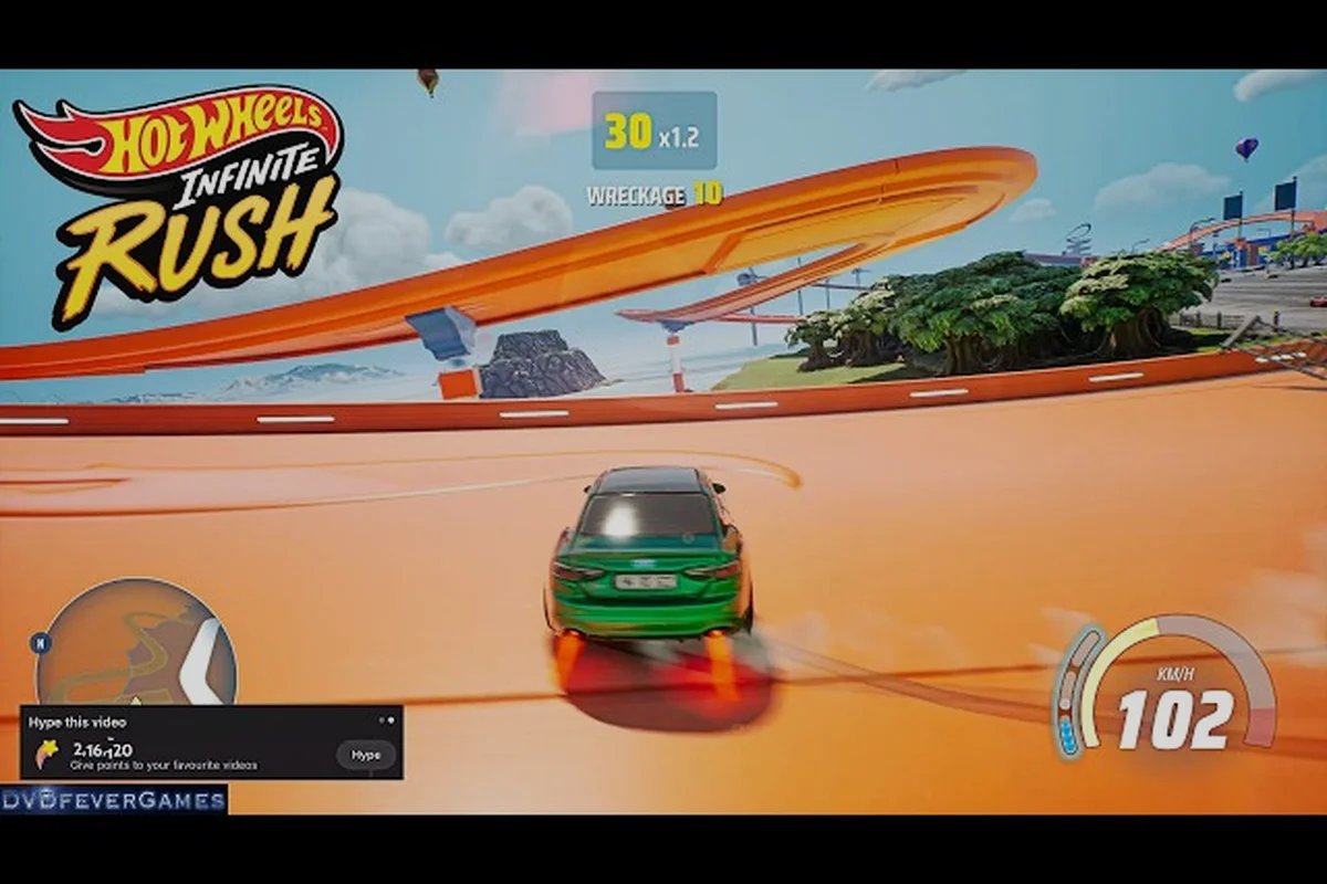 HOT WHEELS Infinite Rush Terrain Tracks : Accrochage des modules au biome