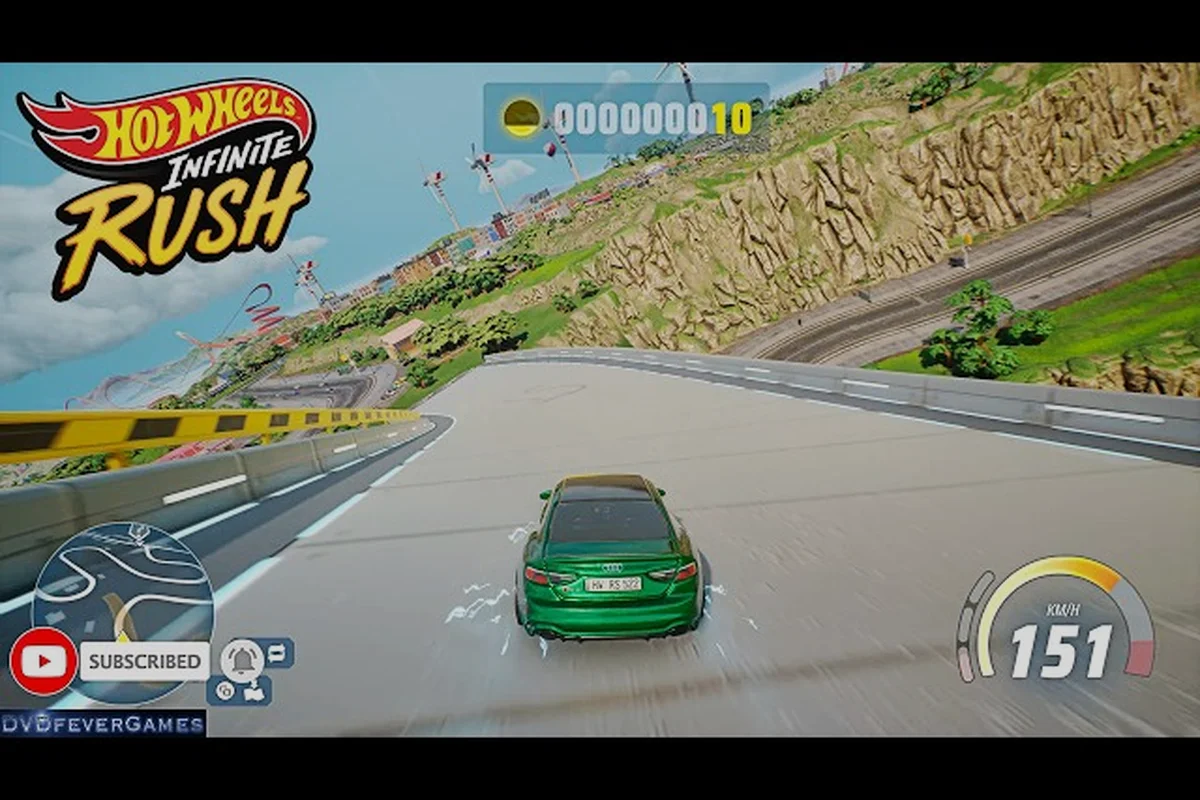 HOT WHEELS Infinite Rush Looping-Strecke: Timing des vertikalen Drops