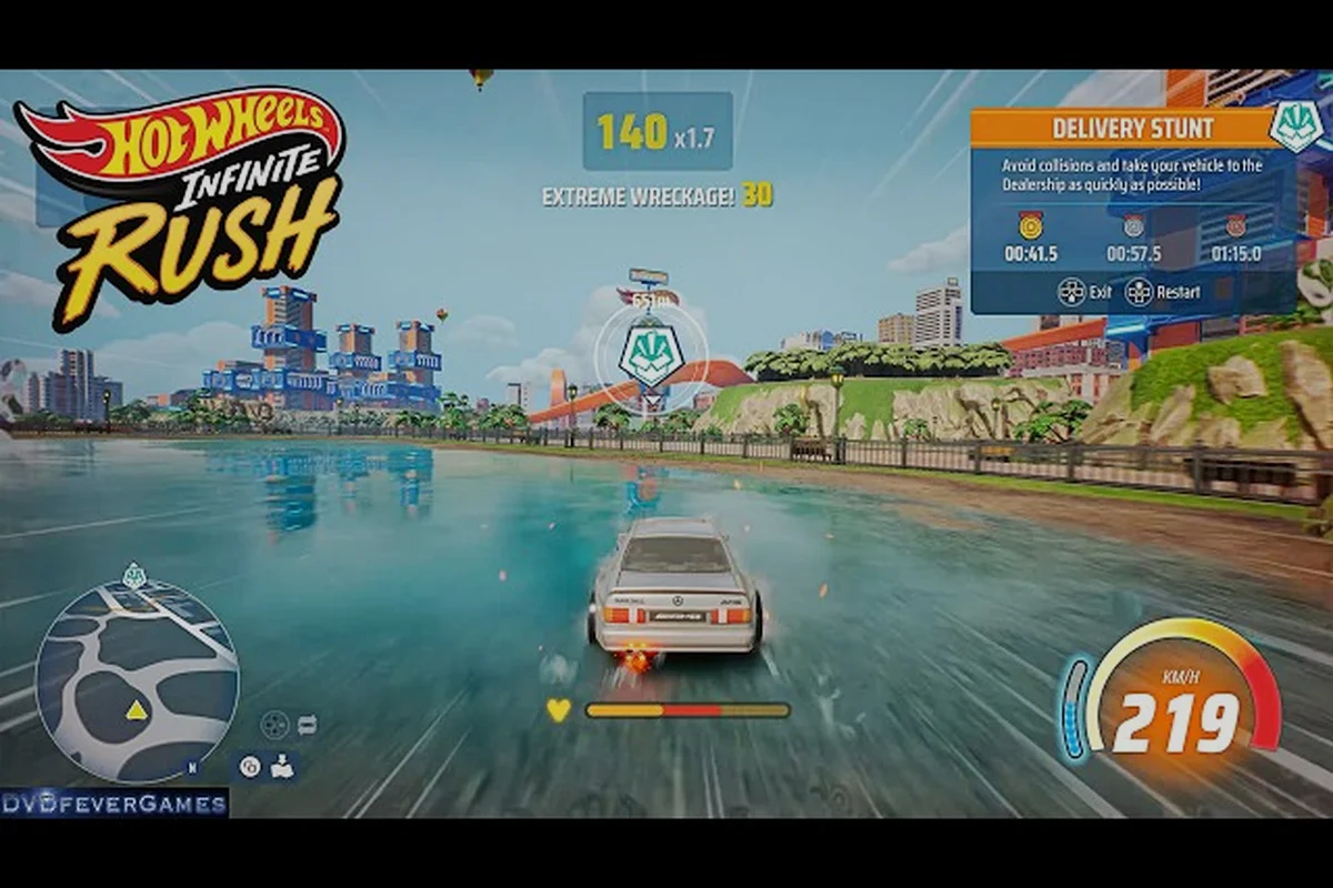 HOT WHEELS Infinite Rush Anpassen: Tuning und Statuswerte wählen